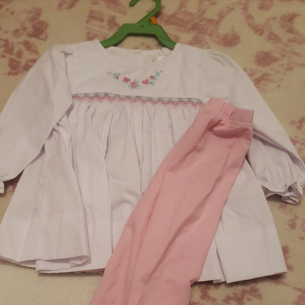 Charming Baby Dress with Pink Leggings